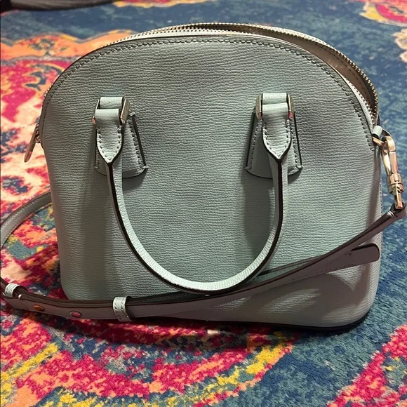 Kate Spade Sylvia Dome Satchel light blue crossbody purse - Picture 6 of 12